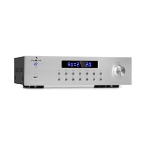 AV2-CD850BT Amplificateur stéréo 4 zones 5 x 80W RMS Bluetooth USB - argent