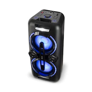 Bazzter Sono portable 2 woofers 8" batterie Bluetooth USB MP3 micro