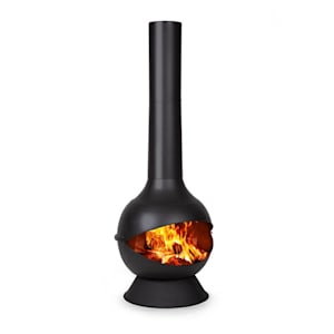 Knight on Fire, záhradný krb, nehrdzavejúca oceľ, čierny