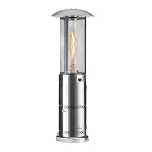 Goldflame Deluxe Terrassenheizstrahler 36.000BTU/11kW mobil Edelstahl