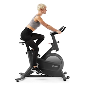 Aeris Vélo d'appartement volant d'inertie18 kg 8 niveaux - noir