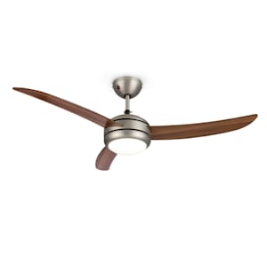 Klarstein El Paso | Deckenventilator | 2-in-1 mit Deckenleuchte, dunkelbraun