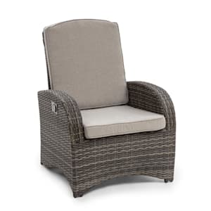 Comfort Siesta Fauteuil de jardin résine tressée dossier réglable gris