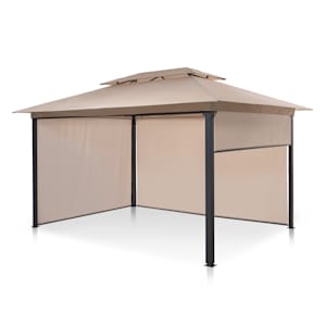 Grandezza Cortina pavillon de jardin 3x4 m 4 parois latérales beige