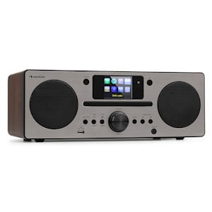 Harvard Compact System Internet / DAB + and FM Radio CD Player Bluetooth Walnut