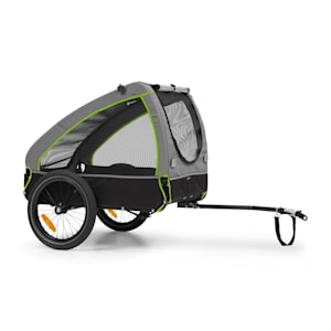 Husky Fahrrad-Hundeanhänger | ca. 250 Liter Volumen |  Material: 600D Oxford Canvas | SmartSpace Concept | maximale Belastbarkeit: 45  kg | pulverbeschichteter Stahlrahmen | MaxComfort Riding durch 16