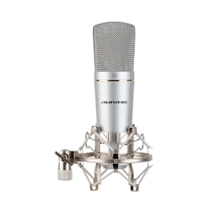 MIC-920 Micro USB à condensateur - Sortie casque - Plug & Play - argent