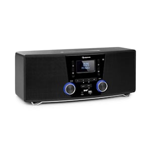 Stockton micro chaîne stéréo 20 W max. DAB+ FM lecteur CD BT OLED noir