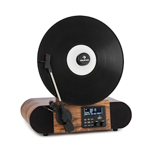 Verticalo SE DAB Retro-Plattenspieler DAB+ UKW-Tuner USB BT AUX holz
