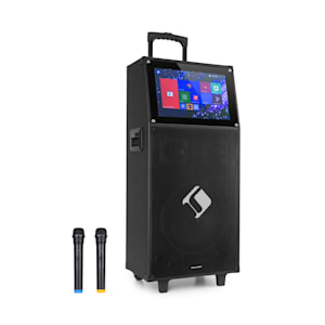 KTV Système Karaoké avec écran tactile 15,4" Subwoofer 12" 2 micros UHF