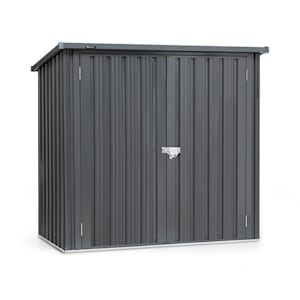Solid Storage Cobertizo para herramientas Chapa de acero Protección contra intemperie Antracita