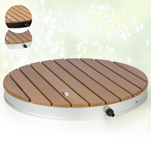 Sumatra Breeze Round Gartendusche WPC Aluminium 70x55cm rund