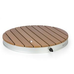 Sumatra Breeze RD Gartendusche WPC Aluminium 70x55cm rund