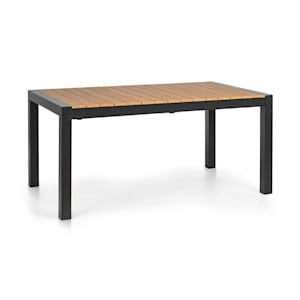 Menorca Expand Gartentisch 163 x 95 cm Aluminium Polywood