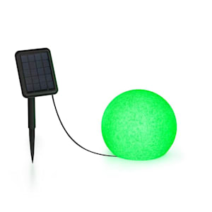 Shinestone Solar 20 Sfera Luminosa Pannello Solare Ø20cm RGB-LED IP68 Batt.