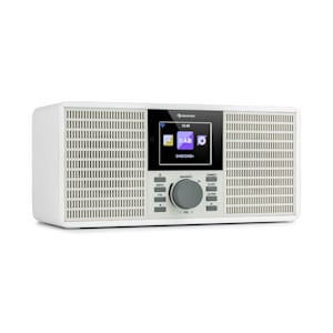 IR-260 Radio por internet con wifi USB AUX UPnP Pantalla HCC de 2,8" mando a distancia Blanca
