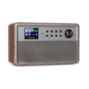 Connect Link Radio inteligente IR/DAB+/FM Spotify BT Pantalla HCC de 2,4" Madera
