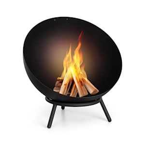 Fireball Braséro de jardin inclinable Ø 66cm , housse incluse, acier n