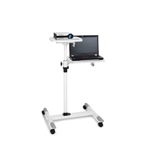 TS-6 chariot de projection table d'ordinateur portable réglable en hauteur 83-107 cm blanc