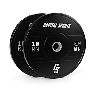 capital_sports Sports Elongate 2020 Bumper Plates 2 x 10 kg gomme dure 50,4mm