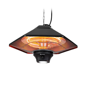 Heat Hexa, radiatore a infrarossi, 800/1200/2000W, alogeno, IP34, LED, nero