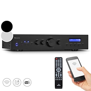 AMP-CD608 DAB amplificateur HiFi stéréo 4x100W RMS DAB+ BT entrée Optique télécommande
