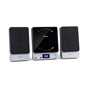 Microstar Microcadena Equipo vertical Reproductor de CD Bluetooth Puerto USB Mando a distancia