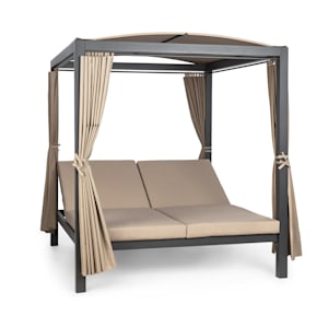 Hermitage Double XL balancelle 2 pers structure acier auvent rideaux