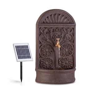 Fontaine solaire Blumquell LED 5 m de câble panneau solaire pierre artificielle