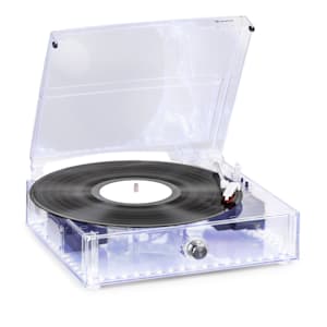 ClearTech Plattenspieler 33/45/78 U/min Bluetooth Stereolautsprecher