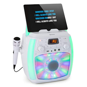 StarMaker Plus, impianto karaoke, bluetooth, USB, CD, effetti luce LED, RCA