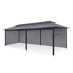Gazebo de jardín Grandezza Cortina de 3x6m, 4 partes laterales
