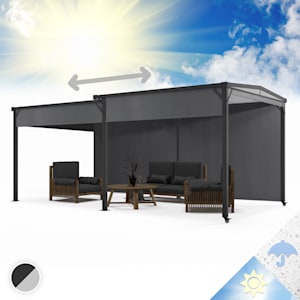 Pantheon Solid Sky Expand Pavillon Seitenwände 3x3-5,6 m Aluminium