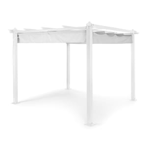 Pantheon Pergola Aluminiumkantrohr 3x3m 4 Eckpfosten wasserabweisend