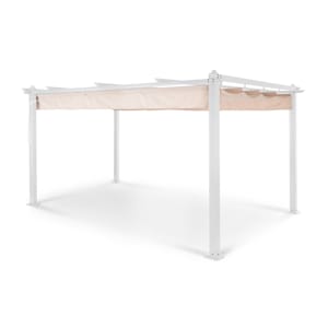 Pantheon Pergola aluminium vierkante buis 3x4 m 4 hoekpalen waterafstotend