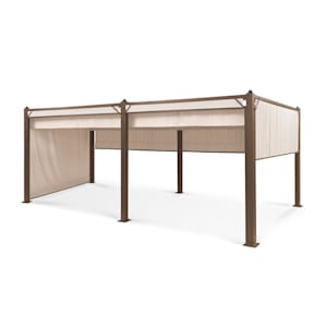 Pantheon Cortina Rust Pavillon mit Dach 3x6 m 4 Seitenteile