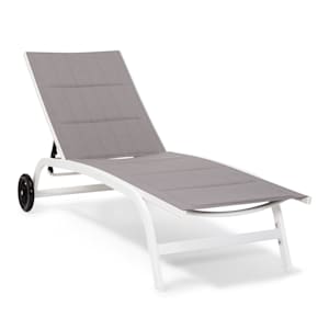 Limala ligstoel loungebed staal/aluminium textileen 150 kg mobiel