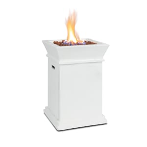 Prati Gas-Feuerstelle 13 kW elektrisches Zündsystem Lavasteine inkl. Regenschutz