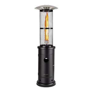 Goldflame Terrassenheizstrahler Gasheizer 11,2 kW Temperglas mobil Edelstahl