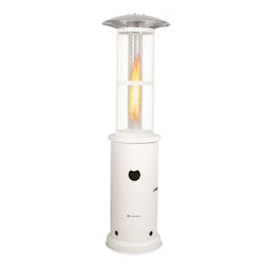 Goldflame Terrassenheizstrahler Gasheizer 11,2 kW Temperglas mobil Edelstahl
