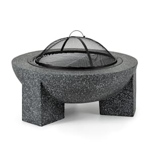 Troja - Braciere, Ø 75 cm, con parascintille in acciaio, magnesia fusa resistente al fuoco