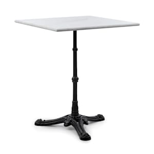 Patras Onyx - Tavolino da bistrò con marmo art-nouveau, 60 x 60 cm, altezza: 72 cm, tre gambe di appoggio