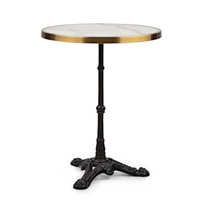 Patras Lux Mesa de bistró Trípode Mesa de mármol Ø: 57,5 cm Alto: 72 cm