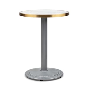 Patras Jewel Mesa de mármol Modernista Ø: 57,5 cm Alto: 75 cm Pata de hierro fundido