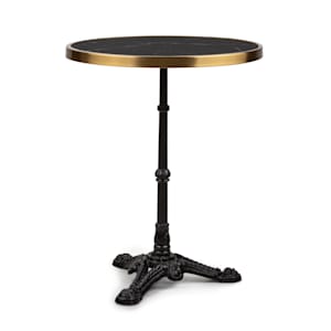 Patras Lux Table bistro avec trépied Table en marbre Ø : 57,5 cm Hauteur : 72 cm