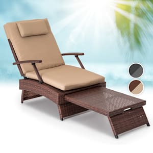 Tumbona Kos Lounger con reposapiés estructura de acero 6 posiciones