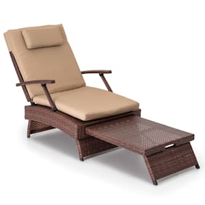 Kos Lounger Chaise longue avec cadre en acier repose-pied 6 positions