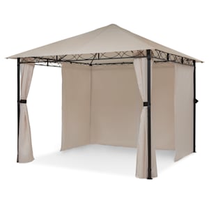 Mondo, kerti pavilon, party sátor, Gazebo, 3x3 m, acél, poliészter