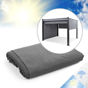 Pantheon Cortina Pergola Ersatzseitenwand Set: 4 Wände 200 g/m² Polyester-Tuch 3x4m
