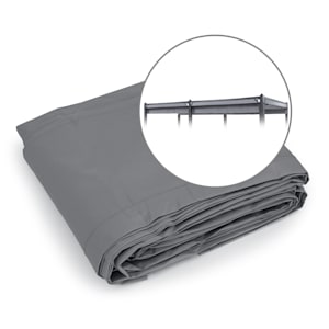 Pantheon Cortina Pergola Ersättningstak 200 g/m² polyesterduk 3x6 m inkl. draglina